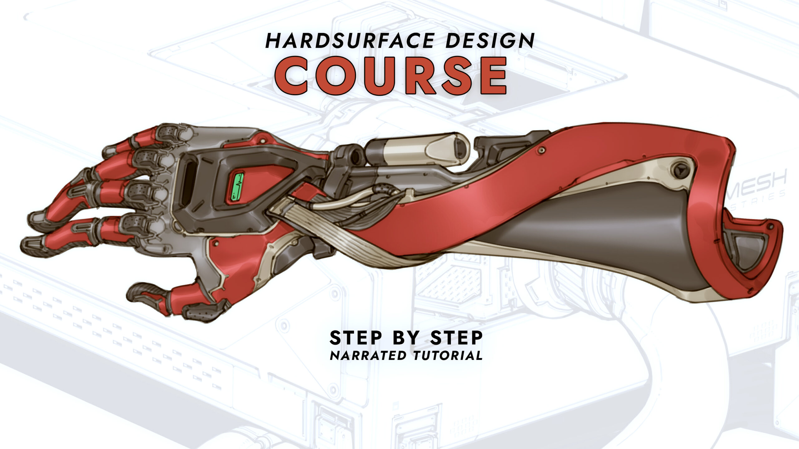 learn hardsurface design in 2D this course will teach you how to draw and design sci-fi objects all in 2D